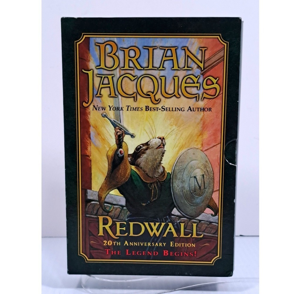 Brian Jacques Redwall 20th Anniversary Edition Box Set 3 Books No Trading Cards